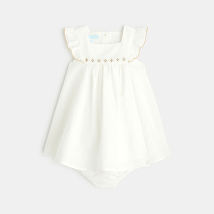 Avis Robe chic gaufrée brillante et bloomer OBAÏBI 1