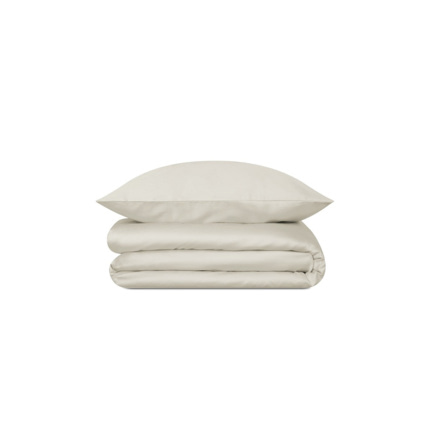 Avis Housse de couette en satin de coton - Desert Beige Mon Lit Cabane 1