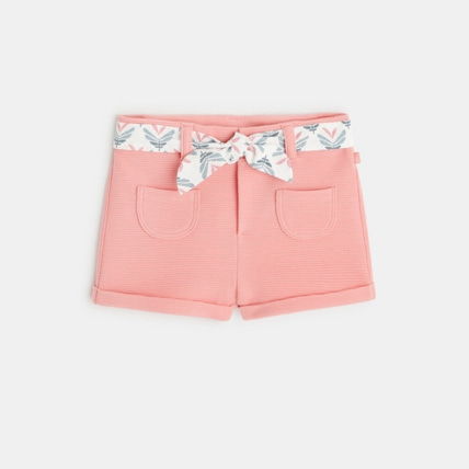 Avis Short côtelé ceinture fleurie OBAÏBI 1