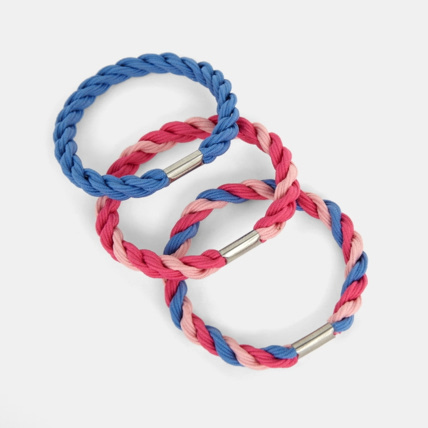 Avis Elastiques twistés (lot de 3) rose fille OKAIDI 1