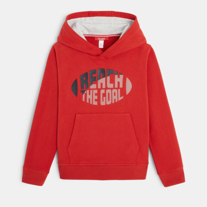 Avis Sweat à capuche Okaïdi Sport rouge garçon OKAIDI 2