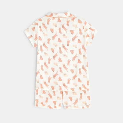 Avis Pyjama d'été 2 pièces motif chat orange fille OKAIDI 3