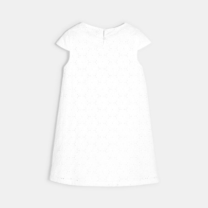 Avis Robe en broderie anglaise blanche fille OKAIDI 3