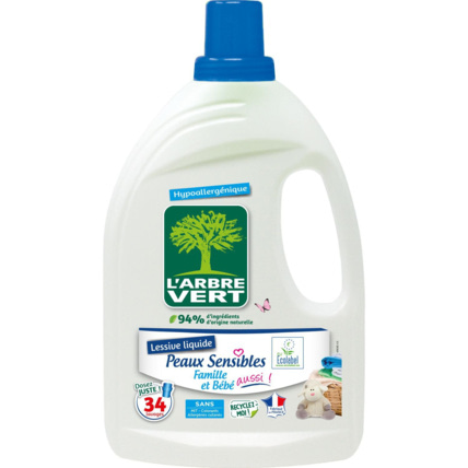 Avis Lessive liquide peaux sensibles L'ARBRE VERT 2