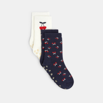 Avis Chaussettes antidérapantes (lot de 2) bleues fille OKAIDI 1
