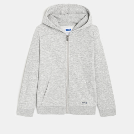 Avis Sweat zippé à capuche gris garçon OKAIDI 1