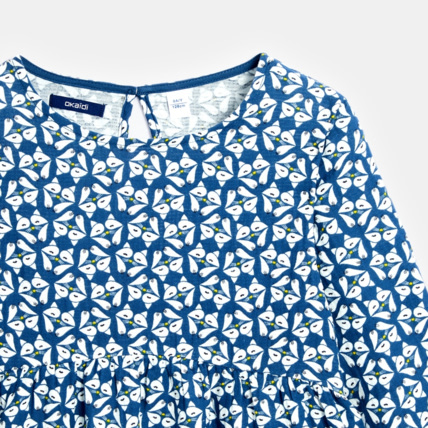 Avis Robe évasée imprimée all over bleue fille OKAIDI 3
