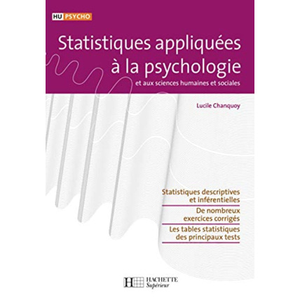 Avis Statistiques appliquées à la psychologie Hachette Éducation 1