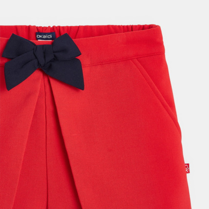 Avis Short uni et nœud papillon rouge fille OKAIDI 3