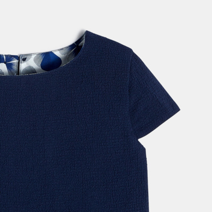 Avis Robe crêpée + Top réversible bleue fille OKAIDI 4
