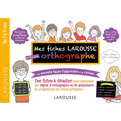 Avis Fiches de révision Cycle 3 orthographe LAROUSSE 1