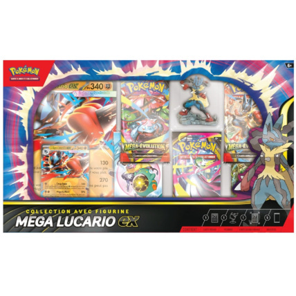 Avis Collection Pokémon avec figurine Méga Lucario ex ASMODEE 1