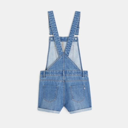 Avis Salopette-short en jean bleue fille OKAIDI 4