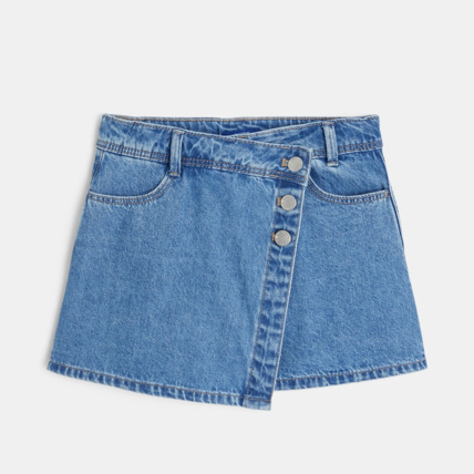 Avis Mini jupe-short en jean bleue fille OKAIDI 2