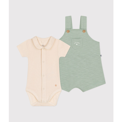 Avis Ensemble salopette en jersey flammé bébé Herbier Petit Bateau 1