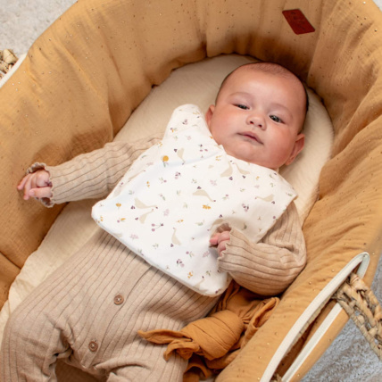 Avis Habillage de couffin en gaze de coton, Pois Dorés Sevira Kids 6