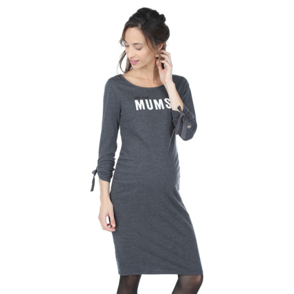 Avis Robe de grossesse en maille chinée avec message Prémaman 1