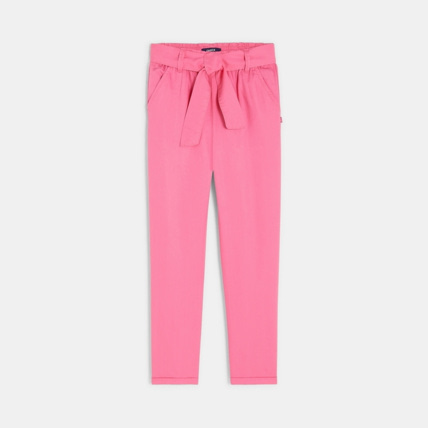 Avis Pantalon fluide uni rose fille OKAIDI 1