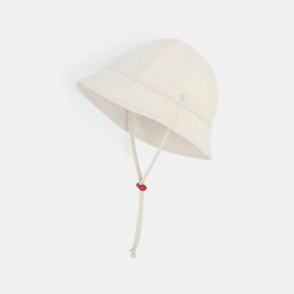 Avis Chapeau de soleil bob en toile beige garçon OKAIDI 1