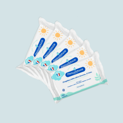 Avis Lot de 5 lingettes PEAUDOUCE 1
