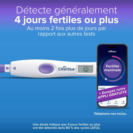 Avis Test D'ovulation Digital avancé CLEARBLUE 4