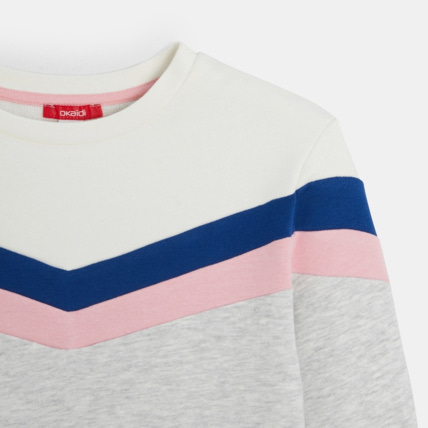 Avis Sweat-shirt tendance gris fille OKAIDI 2