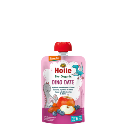 Avis Dino Date - Gourde pomme, myrtilles et dattes Holle 1
