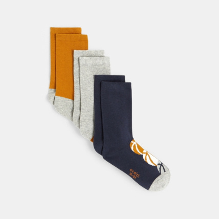 Avis Chaussettes fantaisie (lot de 3) jaunes garçon OKAIDI 1