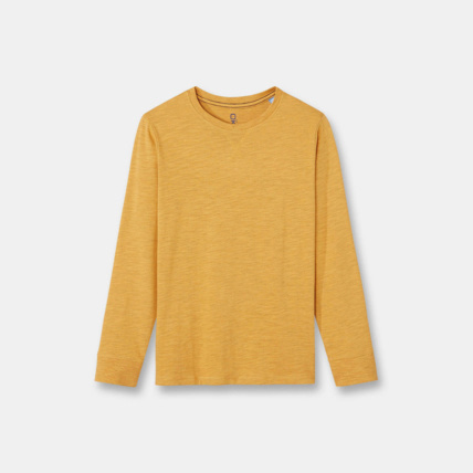 Avis T-shirt manches longues jaune garçon OKAIDI 1