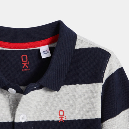 Avis Polo rayé bleu garçon OKAIDI 3