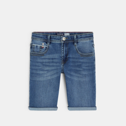 Avis Bermuda en jean bleu garçon OKAIDI 2