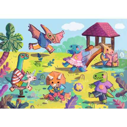 Avis Puzzle Giant - La récréation des dinosaures - de 3 ans RAVENSBURGER 2