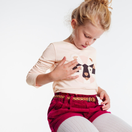 Avis T-shirt en coton biologique rose fille OKAIDI 1