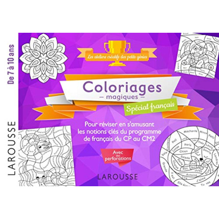 Avis 20 coloriages magiques spécial Français, 7-10 ans LAROUSSE 1