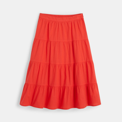 Avis Jupon évasé uni rouge fille OKAIDI 1