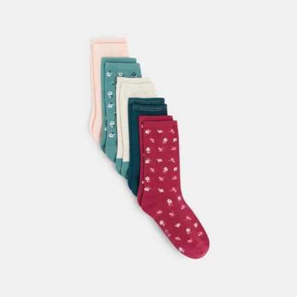 Avis Chaussettes fantaisie (lot de 5 paires) vertes fille OKAIDI 1