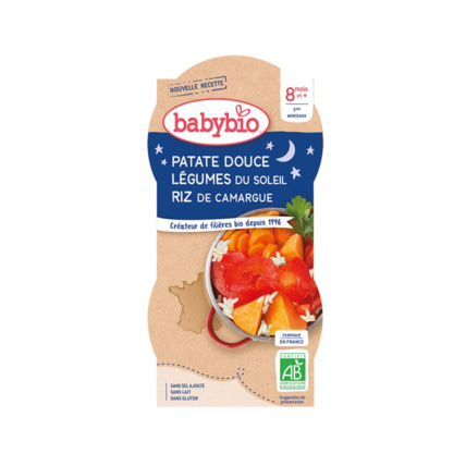 Avis Bonne Nuit Patate douce de France Légumes & Riz de Camargue Babybio 1