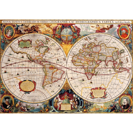 Avis Puzzle Antique World Map BLUEBIRD PUZZLE 1