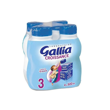 Avis Lait CROISSANCE 4 x 500 ML Laboratoire Gallia 1