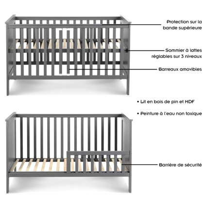 Avis Lit bébé enfant évolutif en bois IWO KLUPS 7
