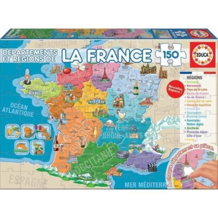 Avis Puzzle La France Départements et régions Educa 1