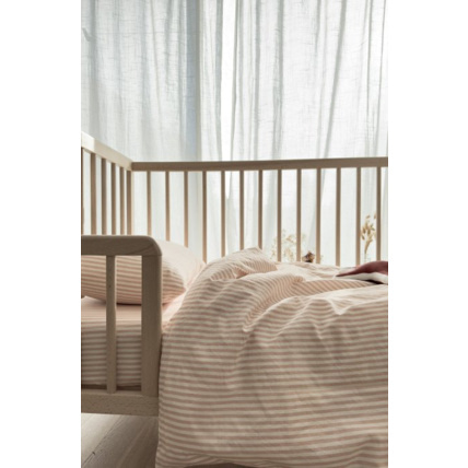 Avis Housse de couette Percale de Coton Bio bébé rayé KADOLIS 3