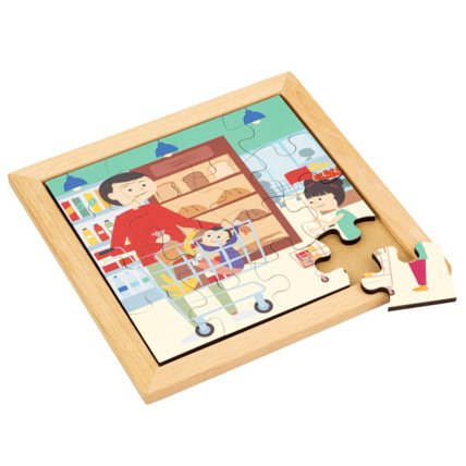 Avis Puzzle en bois Dans le supermarché Educo 1