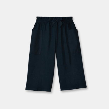 Avis Pantalon court et large bleu fille OKAIDI 1