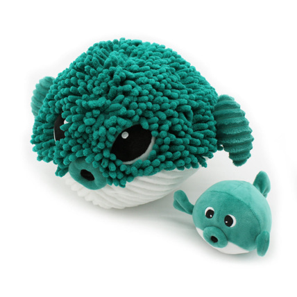 Avis Peluche Gobetou le poisson globe maman & bébé Les Ptipotos LES DEGLINGOS 1