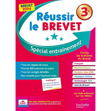 Avis Réussir le BREVET 2024 Hachette Éducation 1