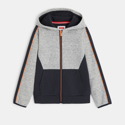 Avis Sweat-shirt zippé à capuche gris garçon OKAIDI 1