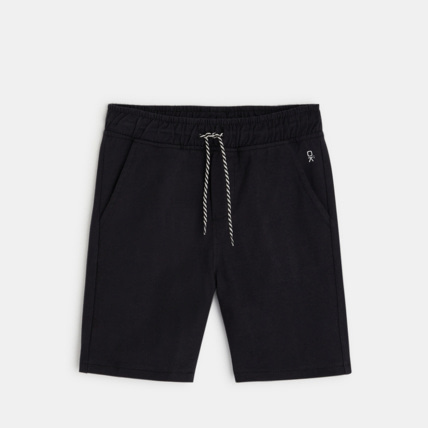 Avis Bermuda en coton noir garçon OKAIDI 1