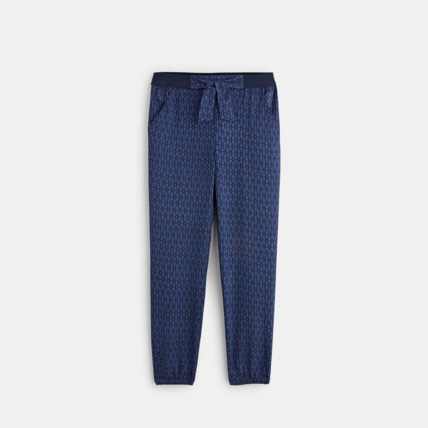 Avis Pantalon fluide imprimé bleu fille OKAIDI 1