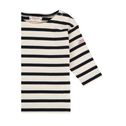 Avis Marinière "Erwann" Baby - coton - Nature/Rich Navy ARMOR-LUX 2
